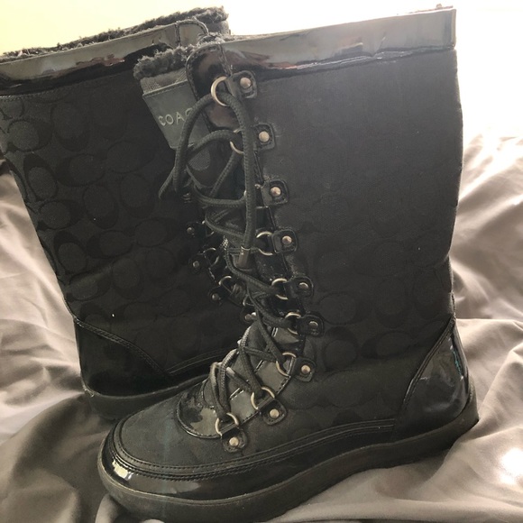 Coach cold weather boots - Picture 1 of 5